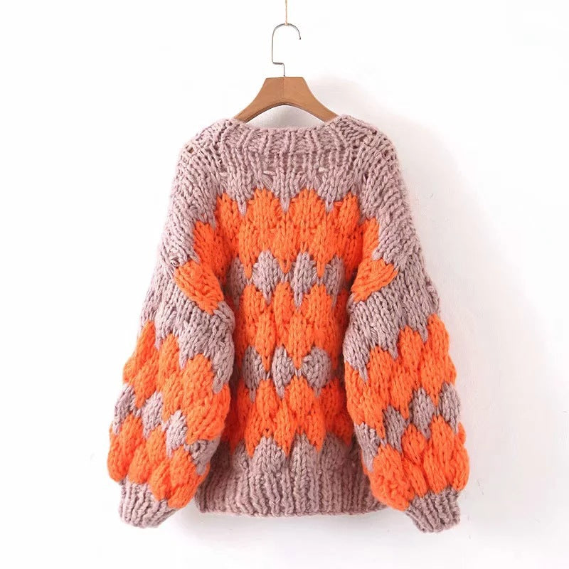 Designed Handmade Knitted Cardigan Sweaters