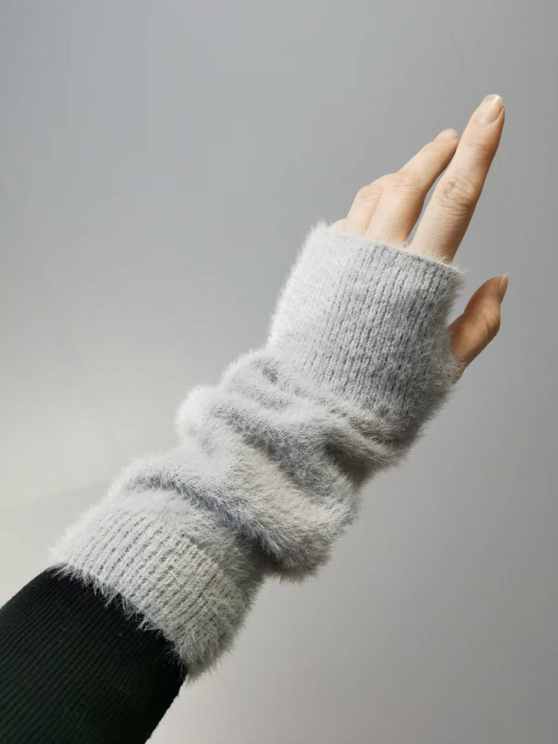 Soft Winter Warm Fake Sleeves Gloves