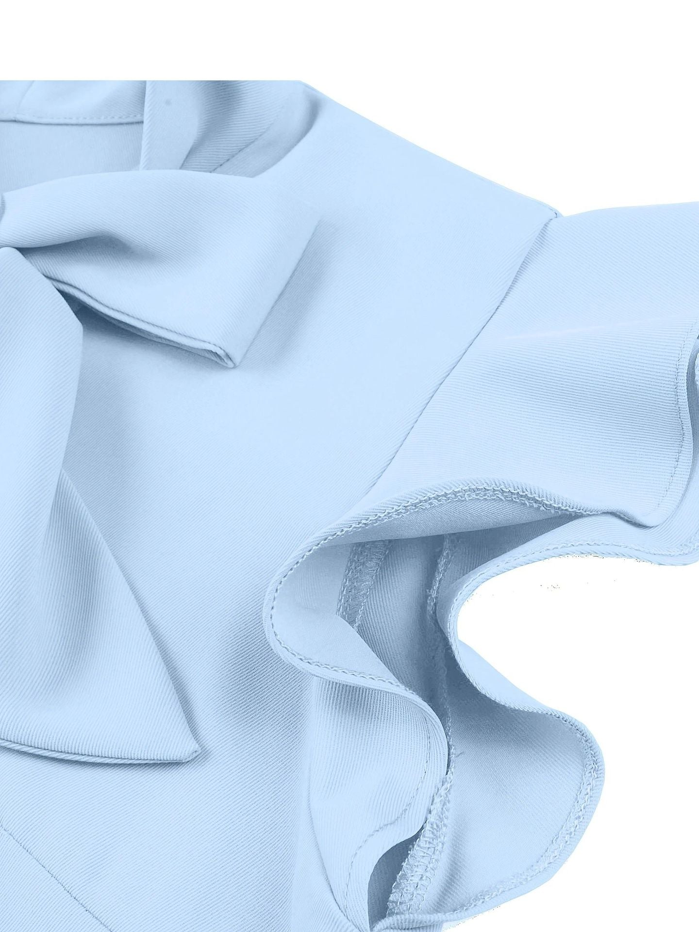 Vintage Ruffled Turnover Collar Dresses