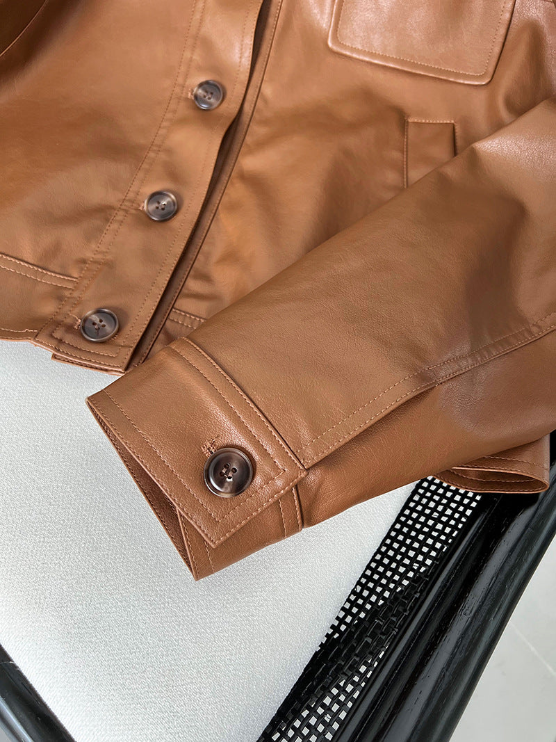 Classy PU Leather Motorcycle Jackets Coats