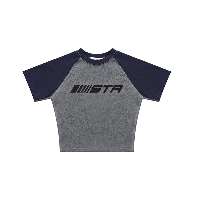 Summer Cotton Short Sleeves Midriff Baring T Shirts