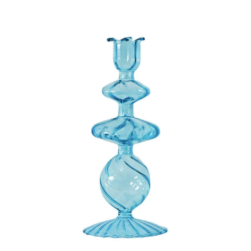 Floriddle Taper Candle Holders Glass Candlesticks for Home Decor Wedding Decoration Candle Holder Candle Stick Holder