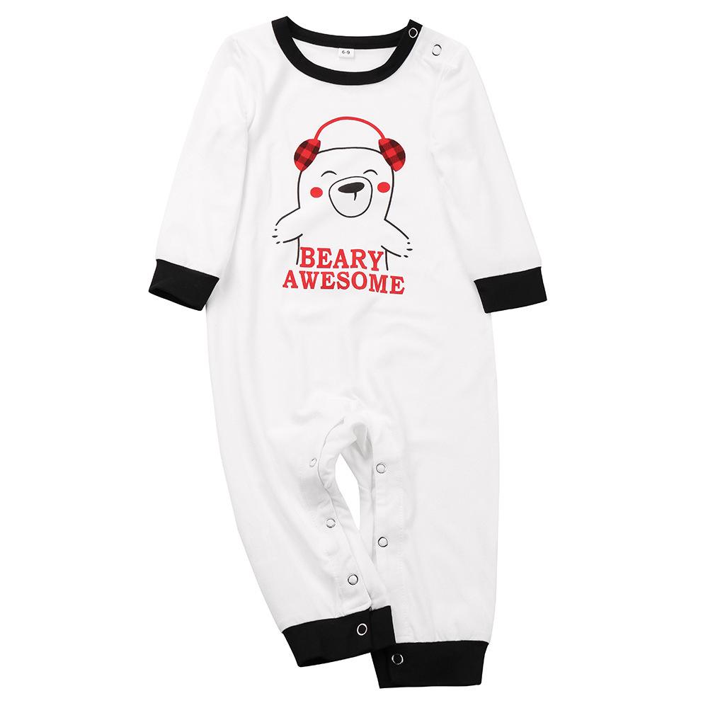 Christmas Cartoon Parent-child Pajama Sets for Homewear