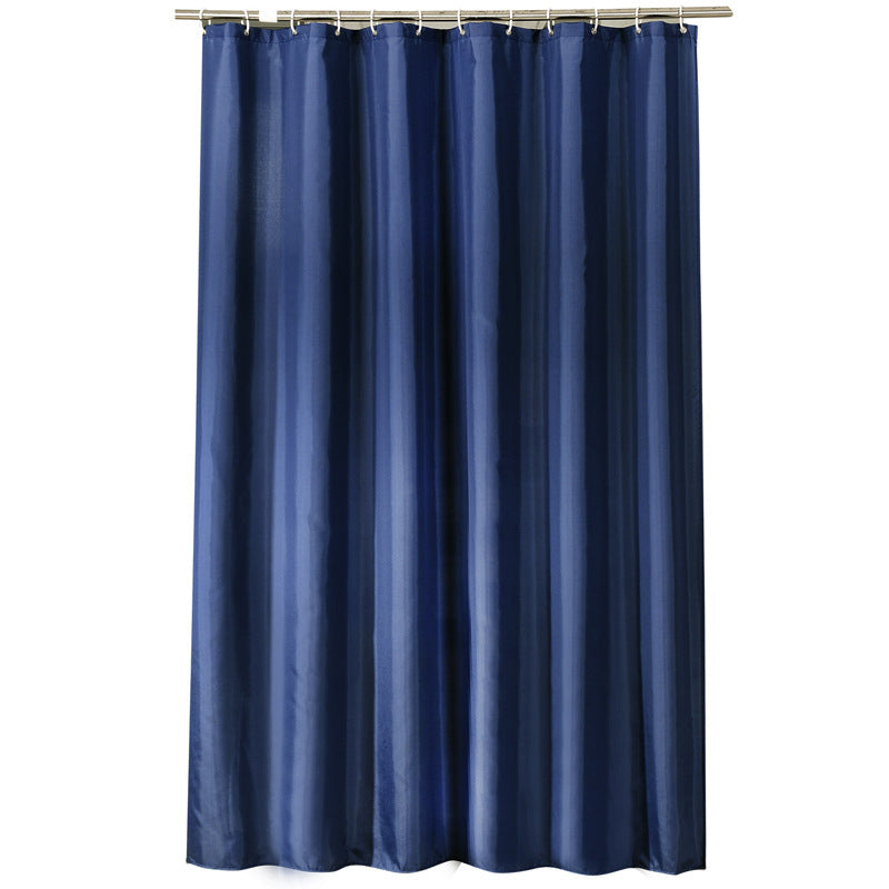 Waterproof Bathroom Navy Blue Shower Curtain-STYLEGOING
