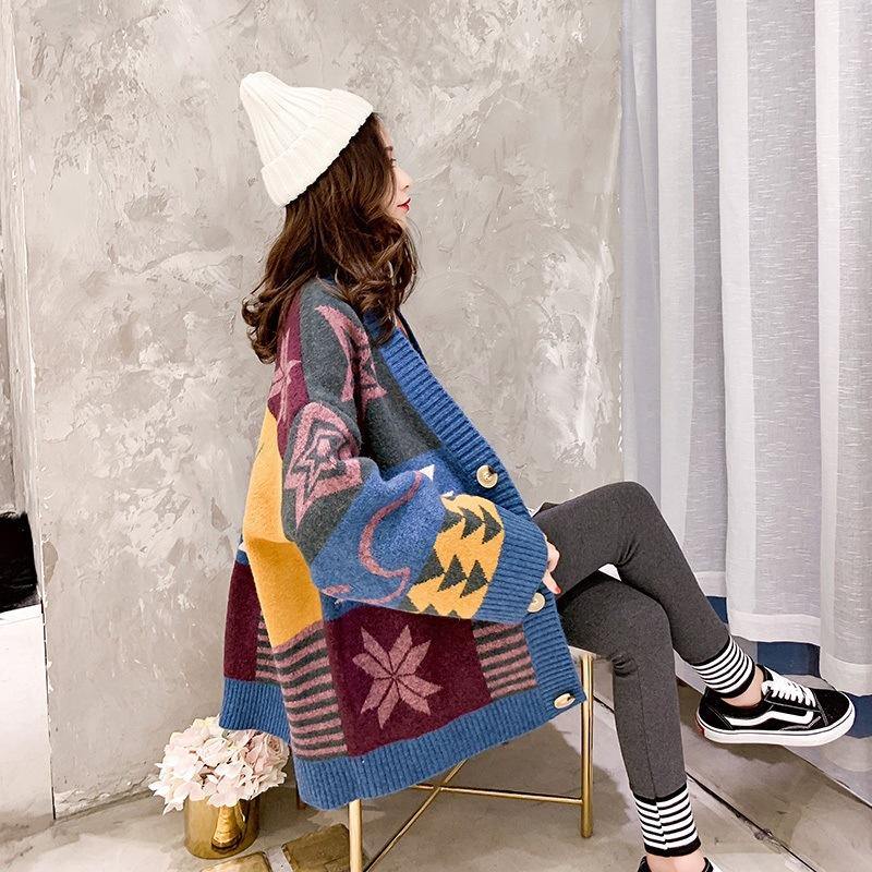 Women Loose Cardigan Sweaters-STYLEGOING