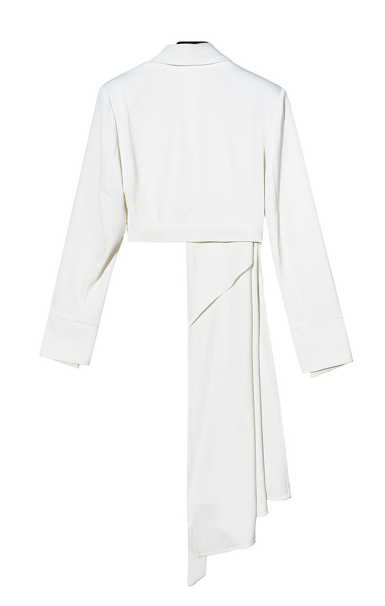 Romantic Designed Irregular Blazer Tops