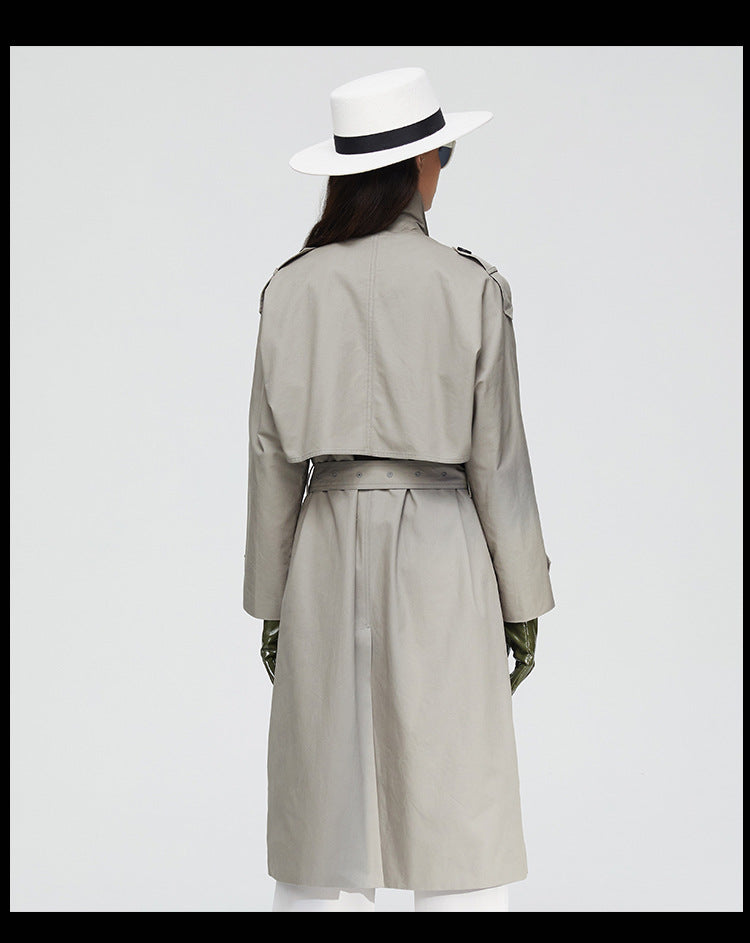 Elegant Fall Women Windbreak Long Overcoats