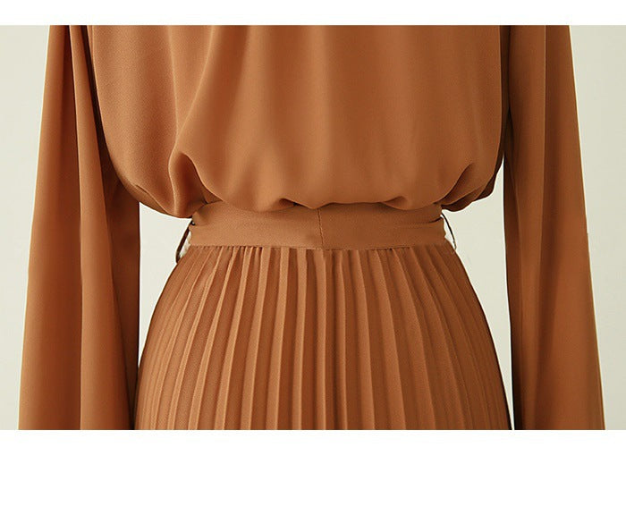 Elegant Chiffon Holiday Dresses with Long Sleeves