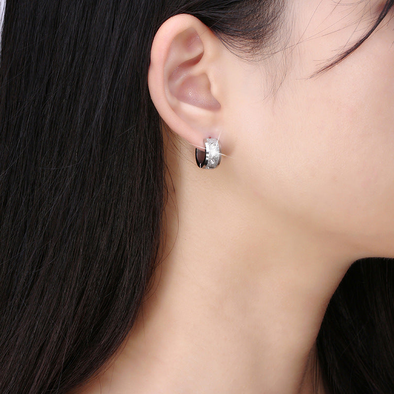 Stainless Steel Women Hook Earrings