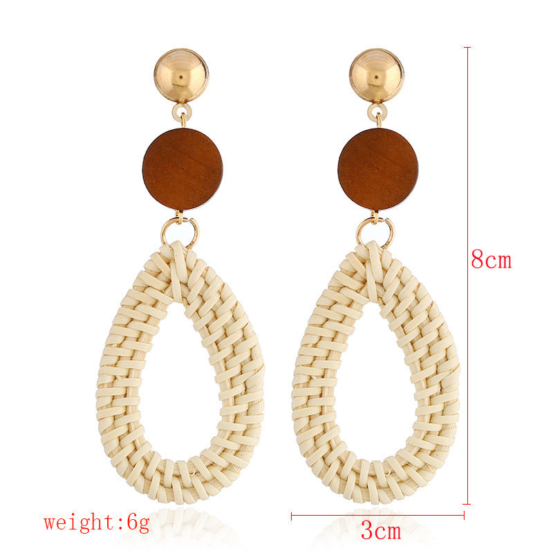 Vintage Boho Hanmade Woven Earrings for Women