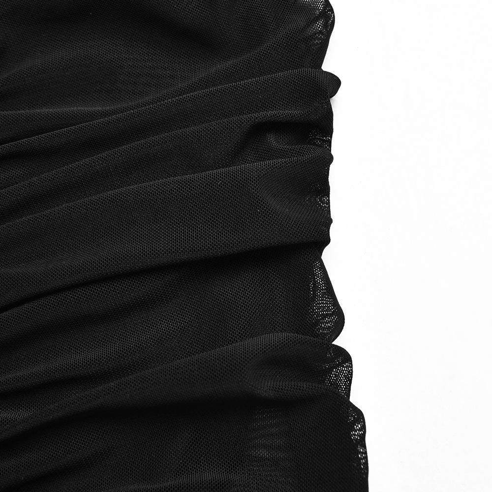 Black Sexy See Through Tulle Backless Dresses (inside included)