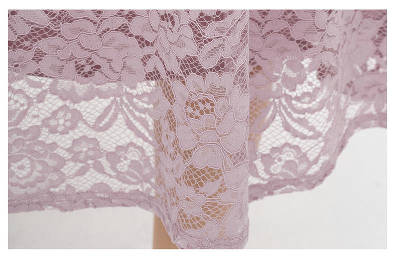Women Plus Sizes Lace Short Sleeve Dresses-STYLEGOING