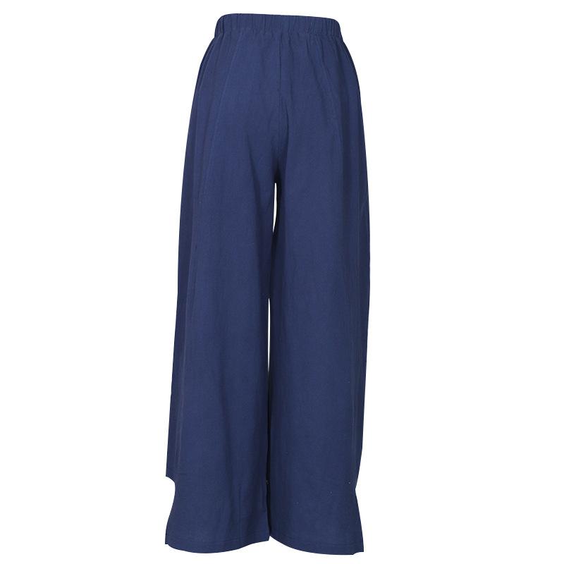 Leisure Linen Pipe Loose Pants-STYLEGOING