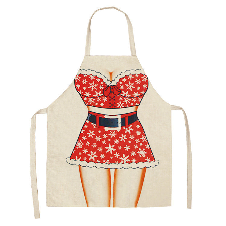 Merry Christmas Cartoon Design Aprons