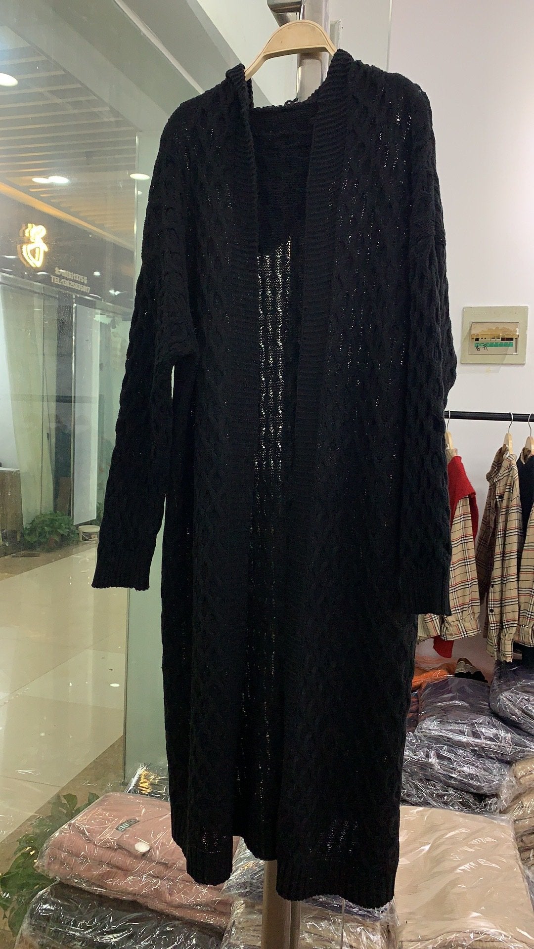 Fashion Women Knitting Long Cardigan Overcoat-STYLEGOING