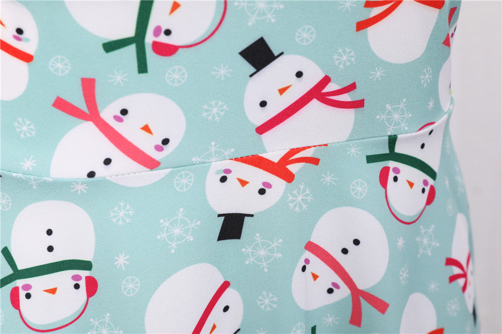 Merry Christmas Short Sleeves Dresses