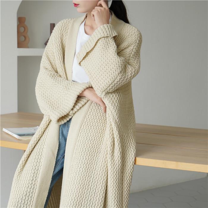 Plus Sizes Loose Knitting Women Overcoat-STYLEGOING