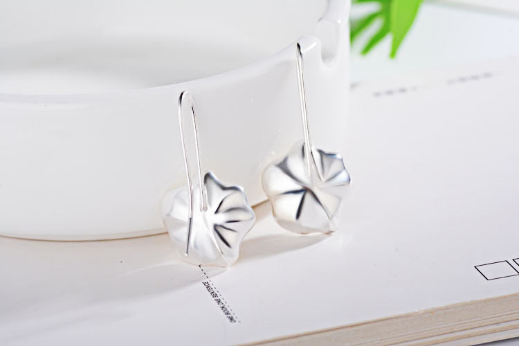 Ethnic Lotus Pearl Design Women Earrings