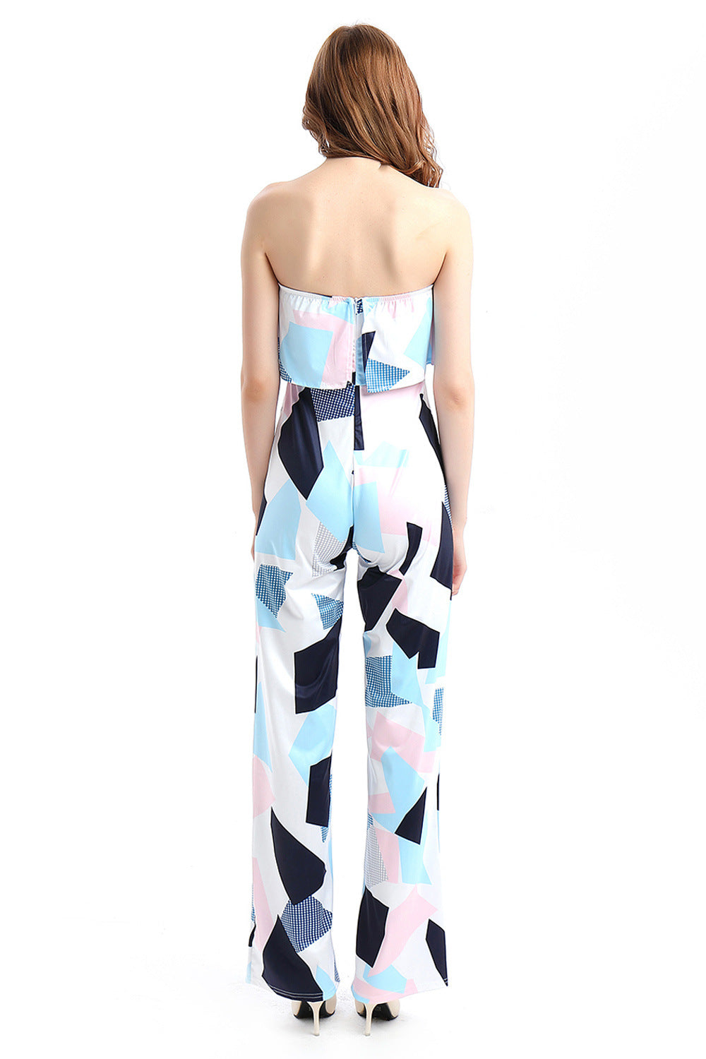 Fashion Off The Shoulder Floral Print Women Jumpsuits