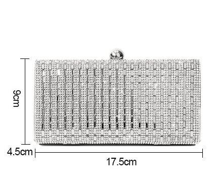 Women Diamond Mounted Evening Party Crossbody Shoulder Bags