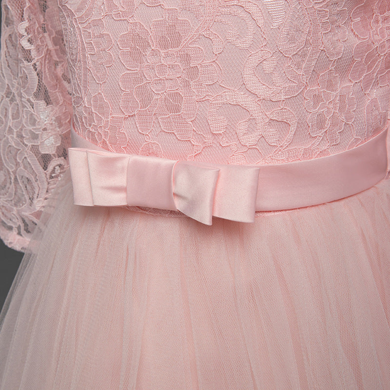 Cute Lace Princess Girls Ball Gown Dresses