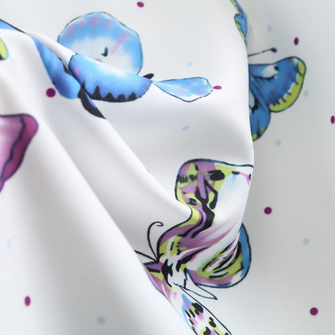 Vintage Sleeveless Butterfly Print Short Dresses