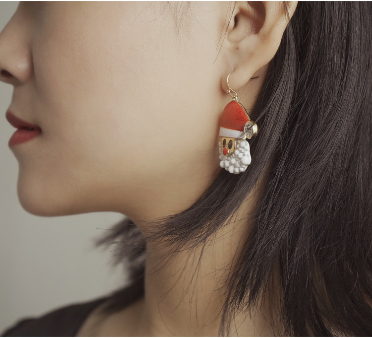 Santa Claus Women Drop Earring for Christmas