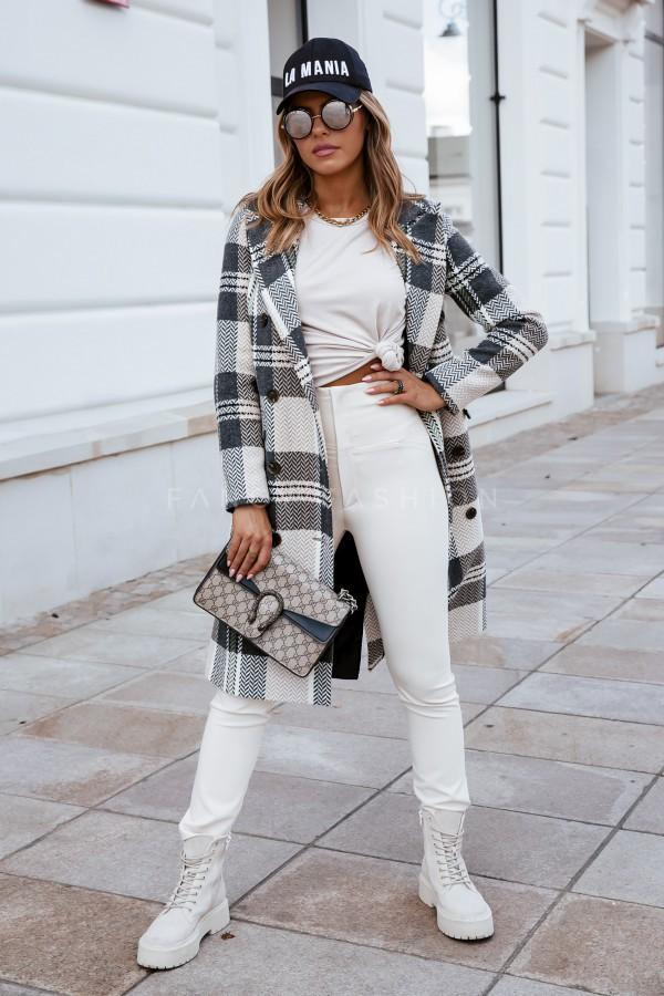 Fashion Women Plaid Woolen Overcoat for Winter--Free Shipping at meselling99