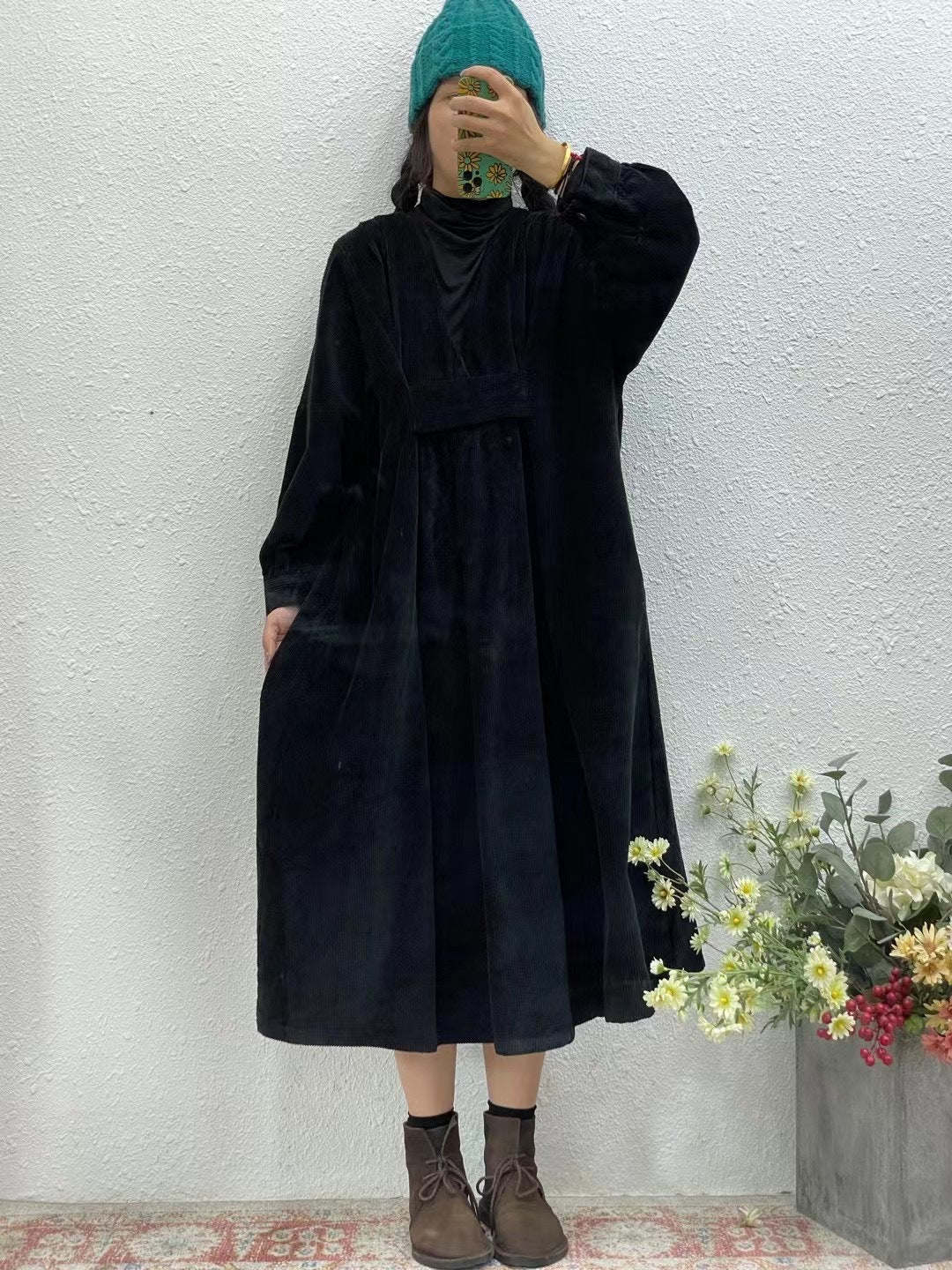 Vintage Plus Sizes High Waist Cozy Dresses