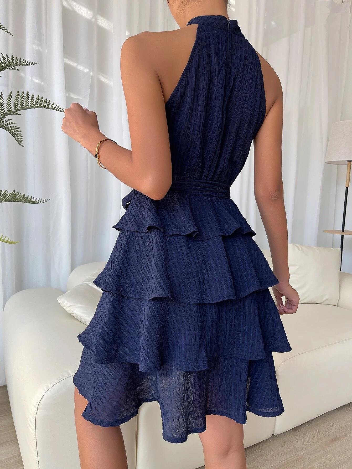 Sexy Sleeveless Ruffled Summer Daily Dresses