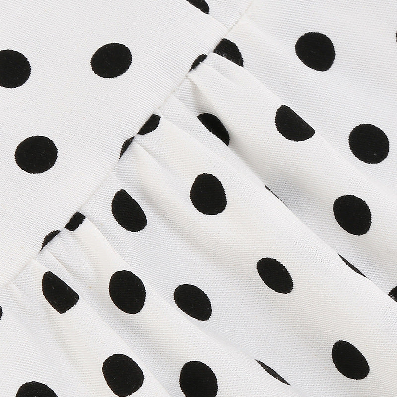 Vintage Sleeveless Polka Dot Dresses