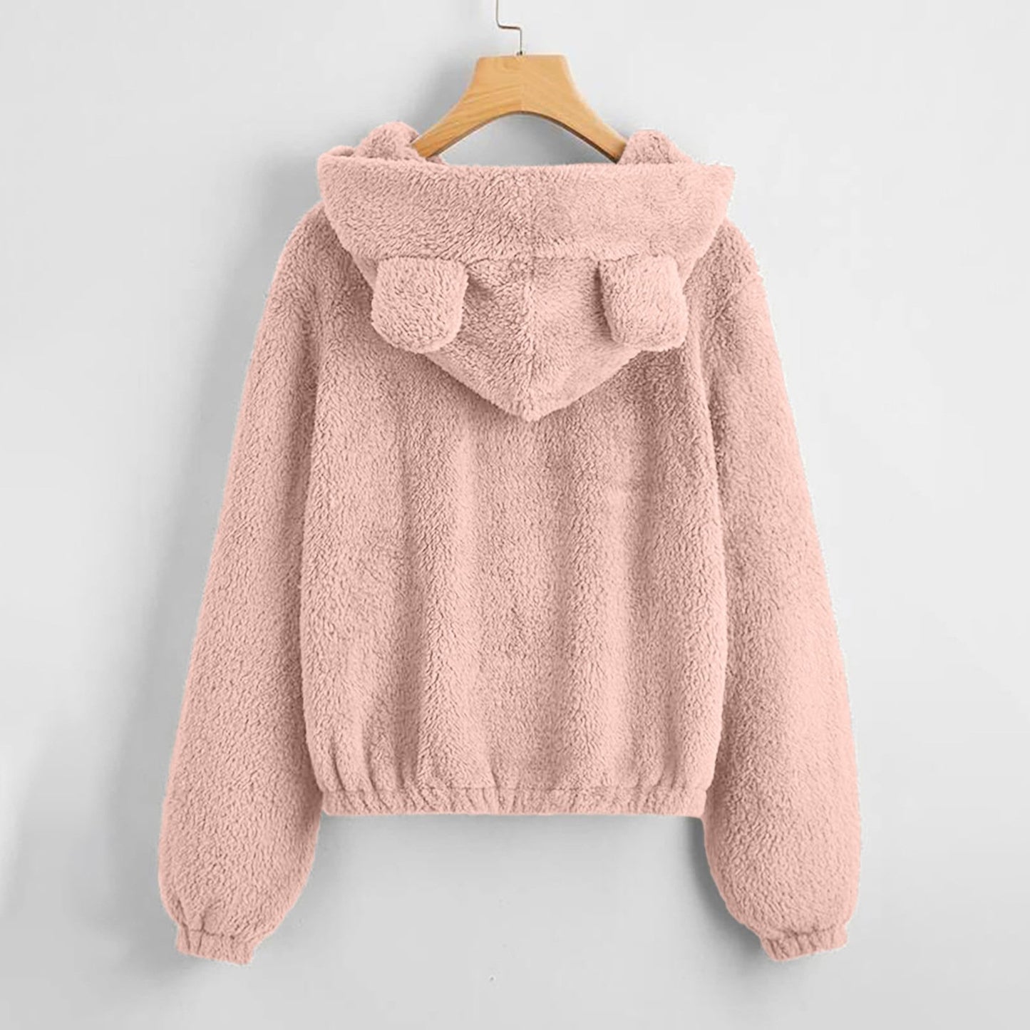 Women Warm Winter Hoodies Zipper Tops