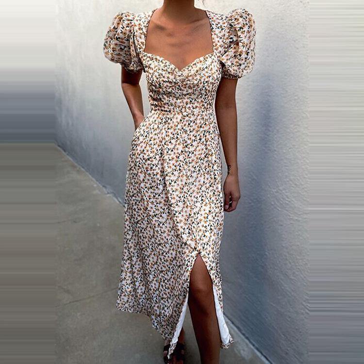 Sweety Summer Short Sleeves Cute Dresses-STYLEGOING