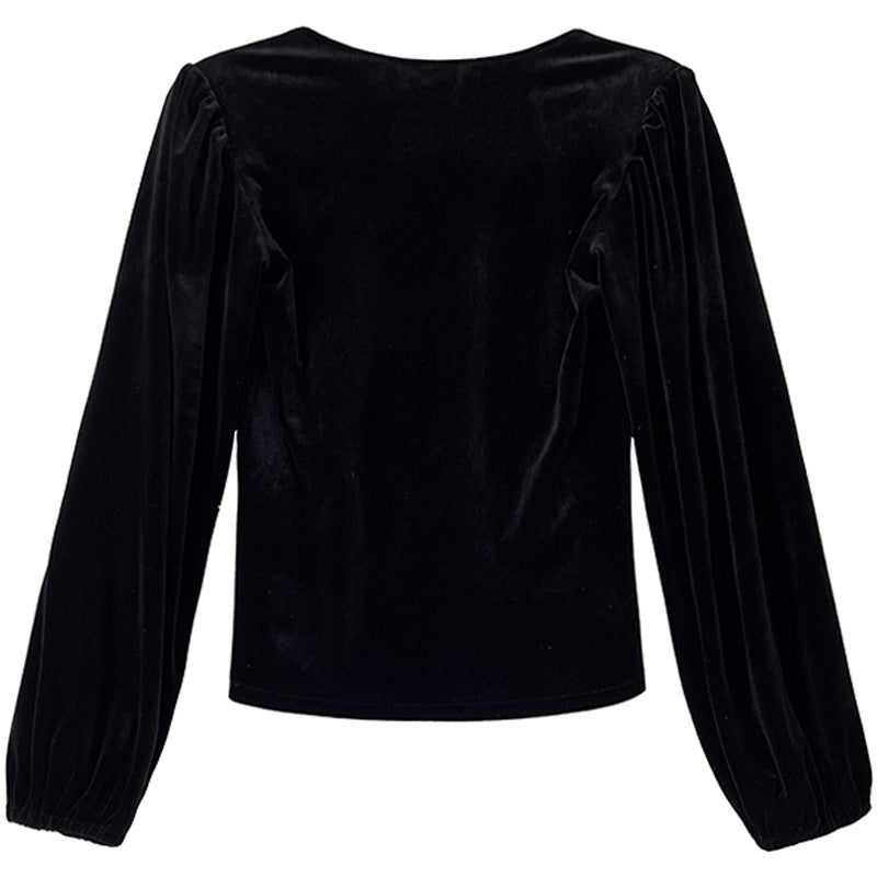 Elegant Square Neck Women Pullover Shirts