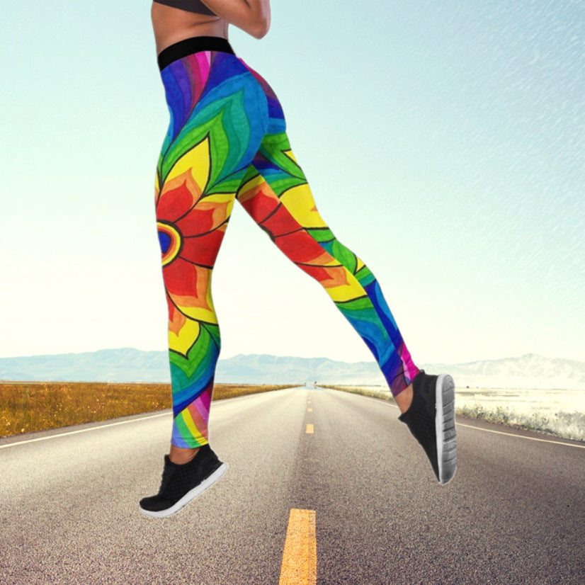 Sexy Butterfly Design High Waist Yoga Leggings