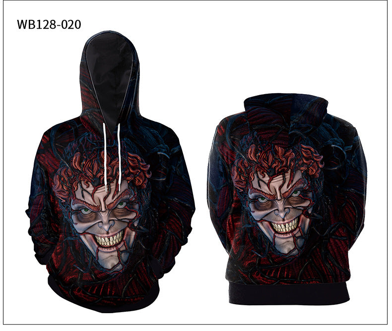 Hip Hop Style Women Plus Sizes Hoodies for Halloween