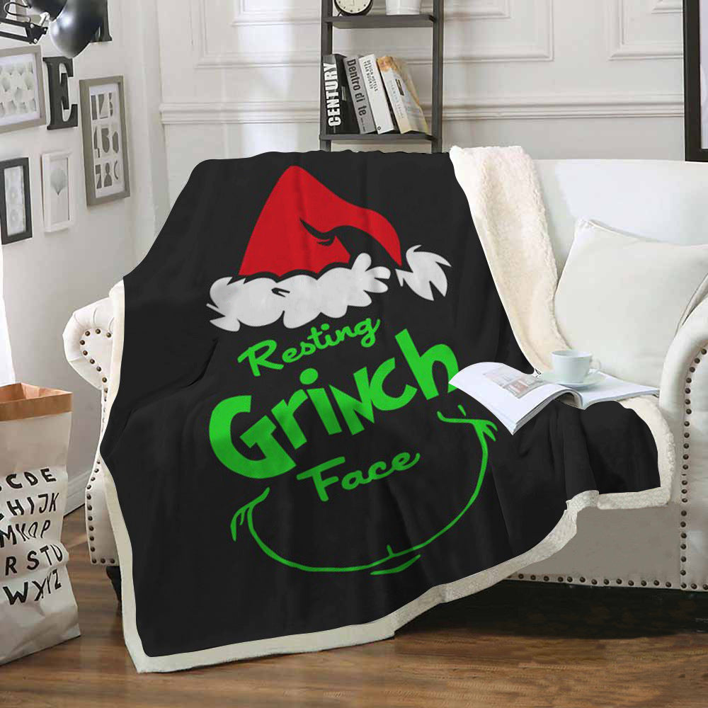 Christmas Grinch Soft Throw Blankets