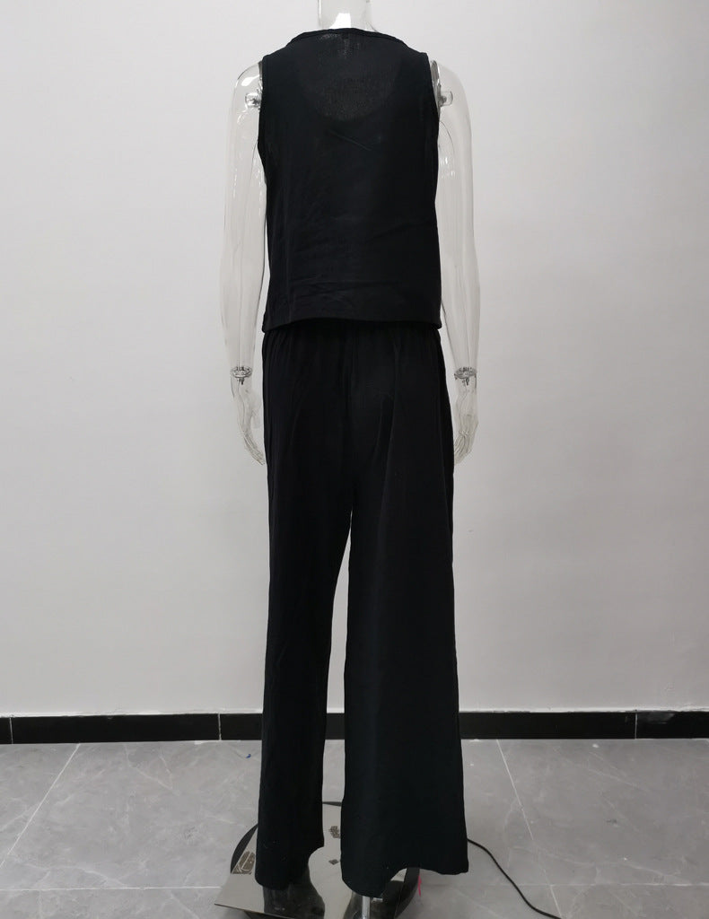 Leisure Summer Women Two Pieces Sleeves Tops and Pants