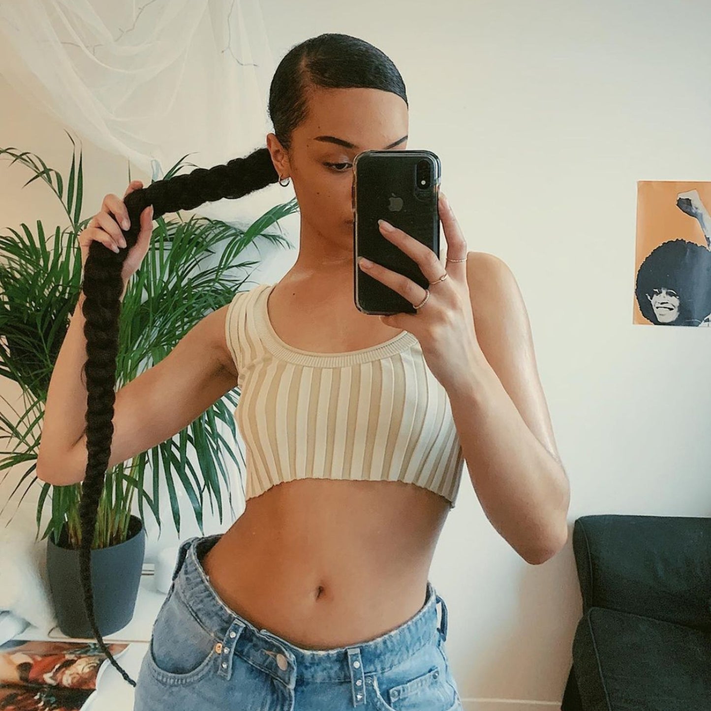 Sexy High Neck Knitting Women Short Tops Suits
