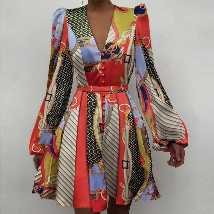 Women Long Sleeves Slim Mini Dresses-STYLEGOING