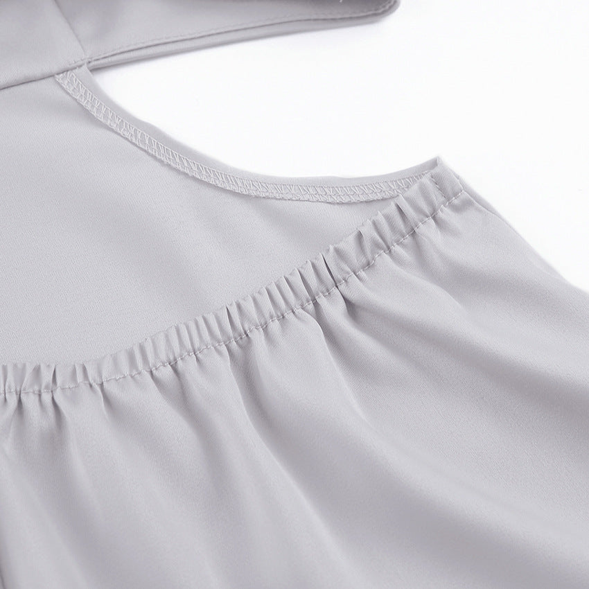Summer Stain Backless Women Party Dresses