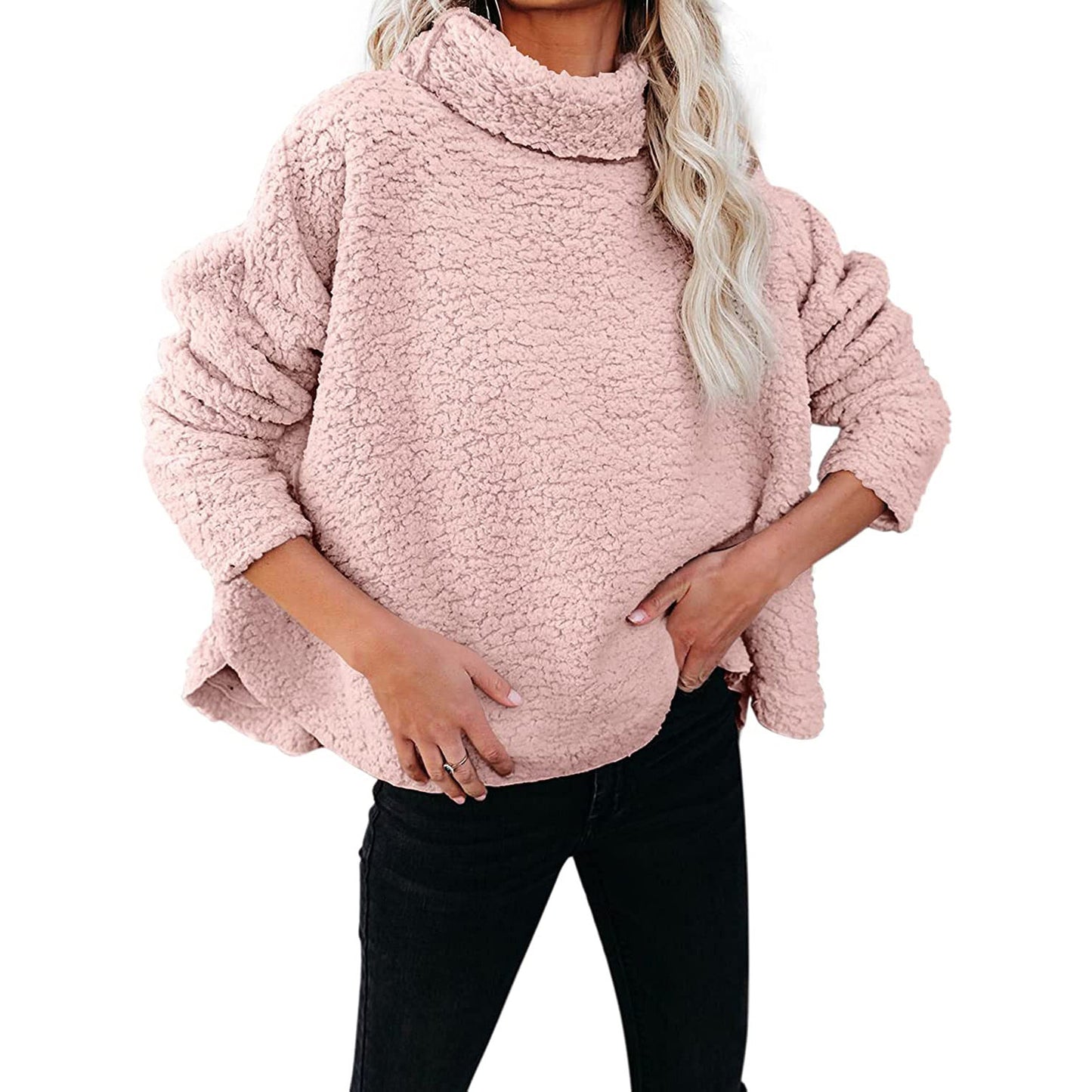 Women Warm Turtleneck Woolen Plus Sizes Winter Sweaters