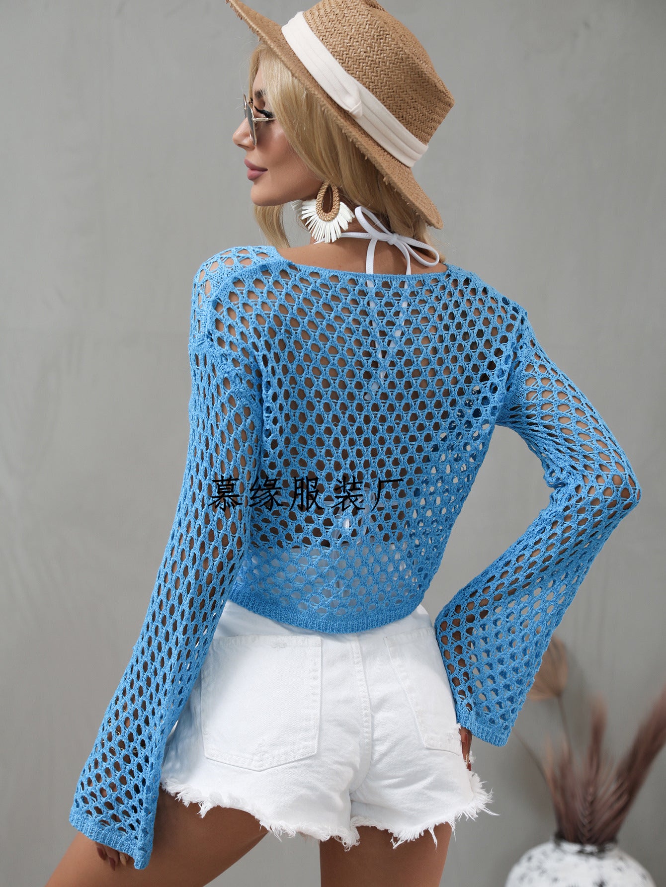 Sexy Knitting Hollow Out Knitting Sweaters