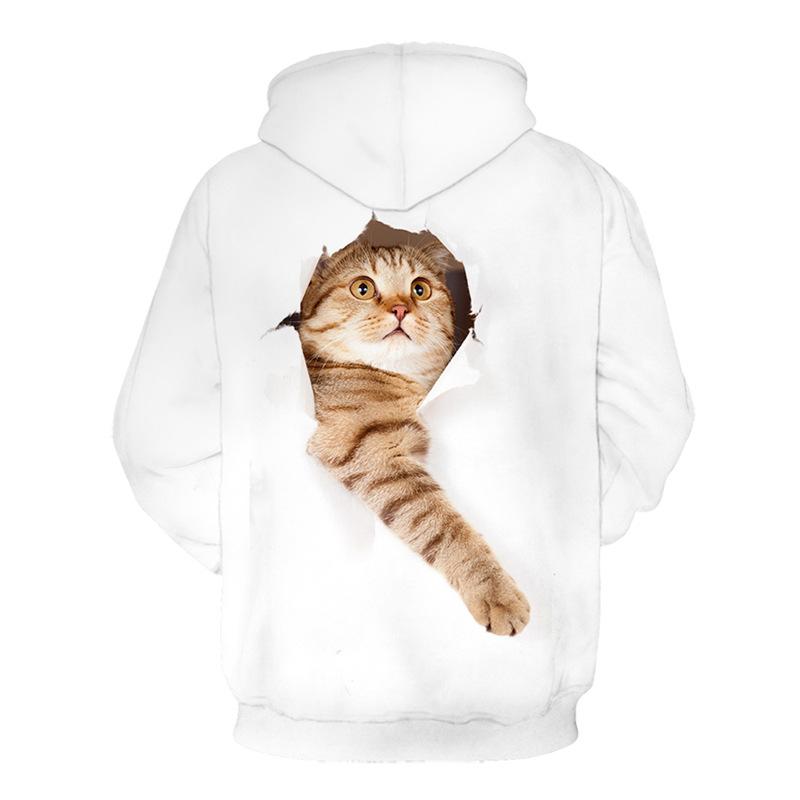 Casual Round Neck 3D Print Hoodies for Lovers-STYLEGOING