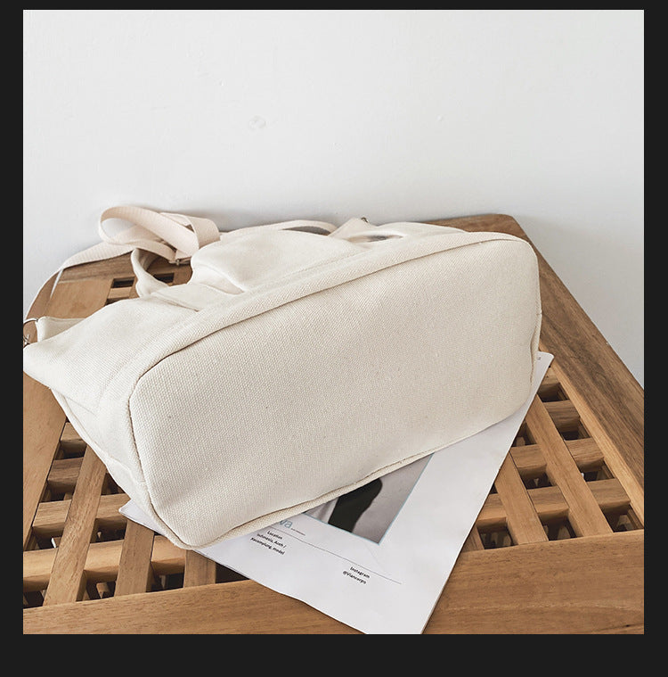 Women Large Storage Multi Pockets Canvas Mom Tote Handag