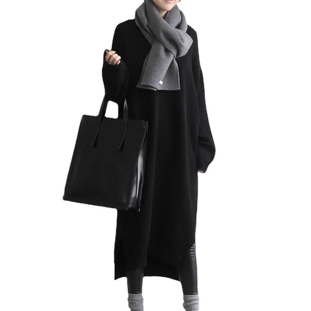 Women Pullover Knitting Long Dresses