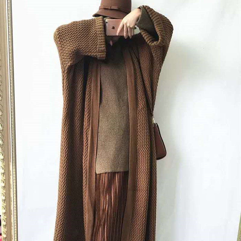 Casual Women Kntting Long Cardigan Overcoat