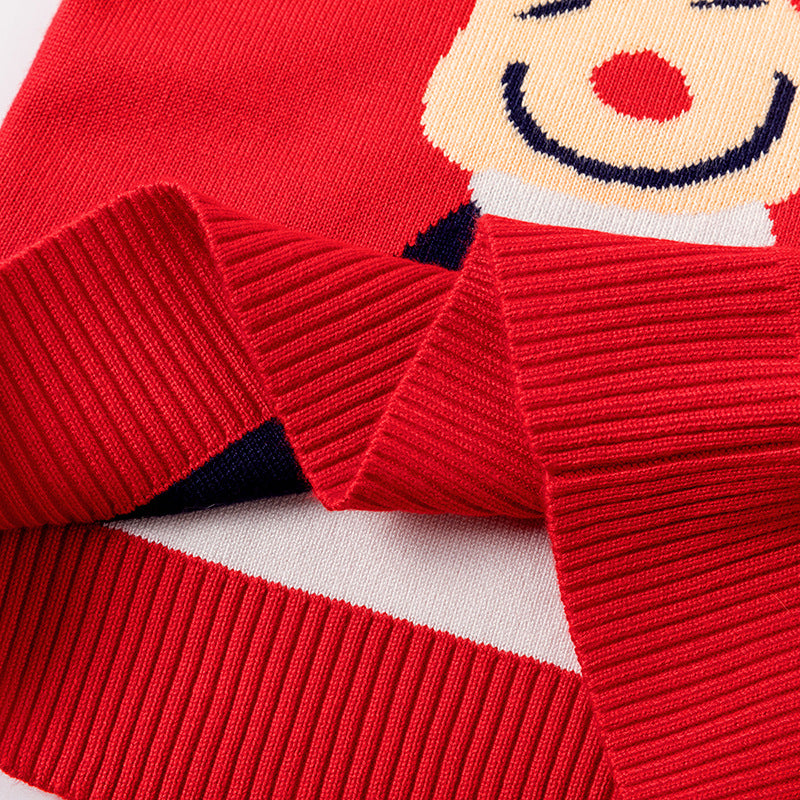 Merry Christmas Knitting Kids Sweaters