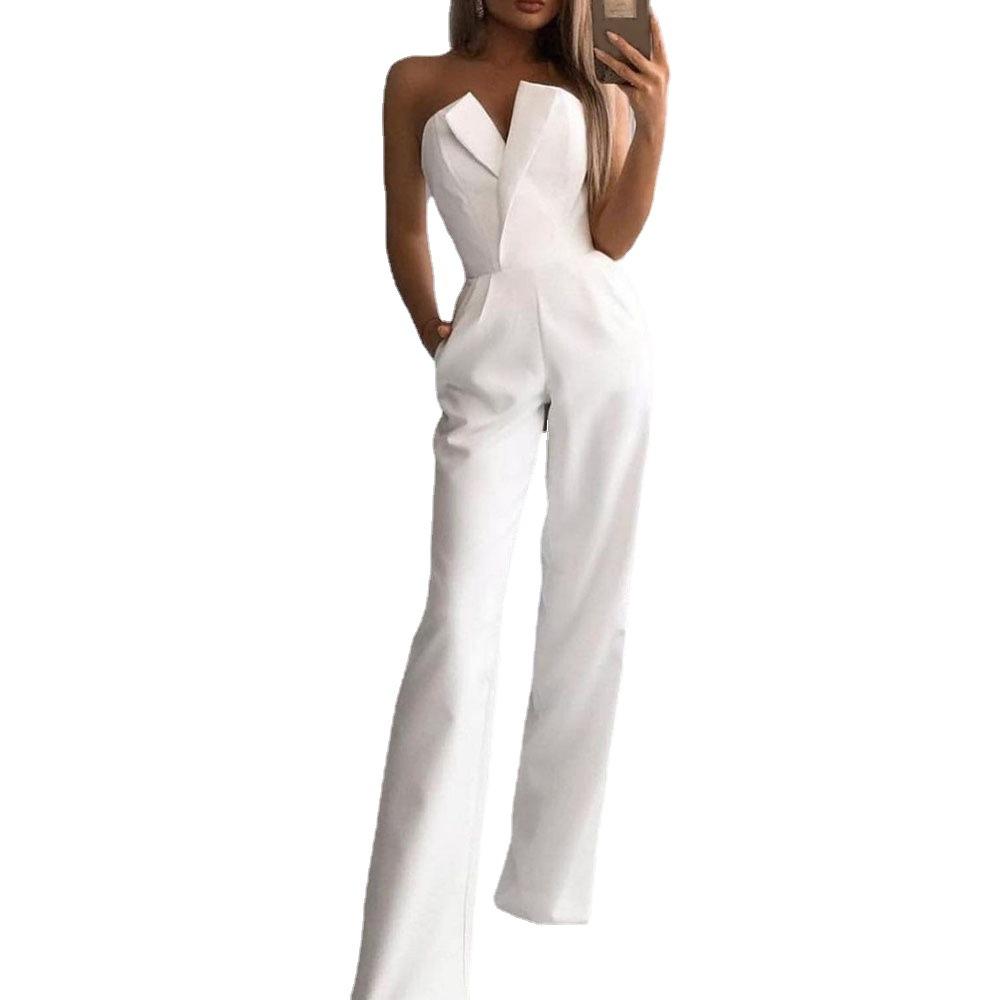 Summer Sleeveless Bodycon Jumpsuits-STYLEGOING