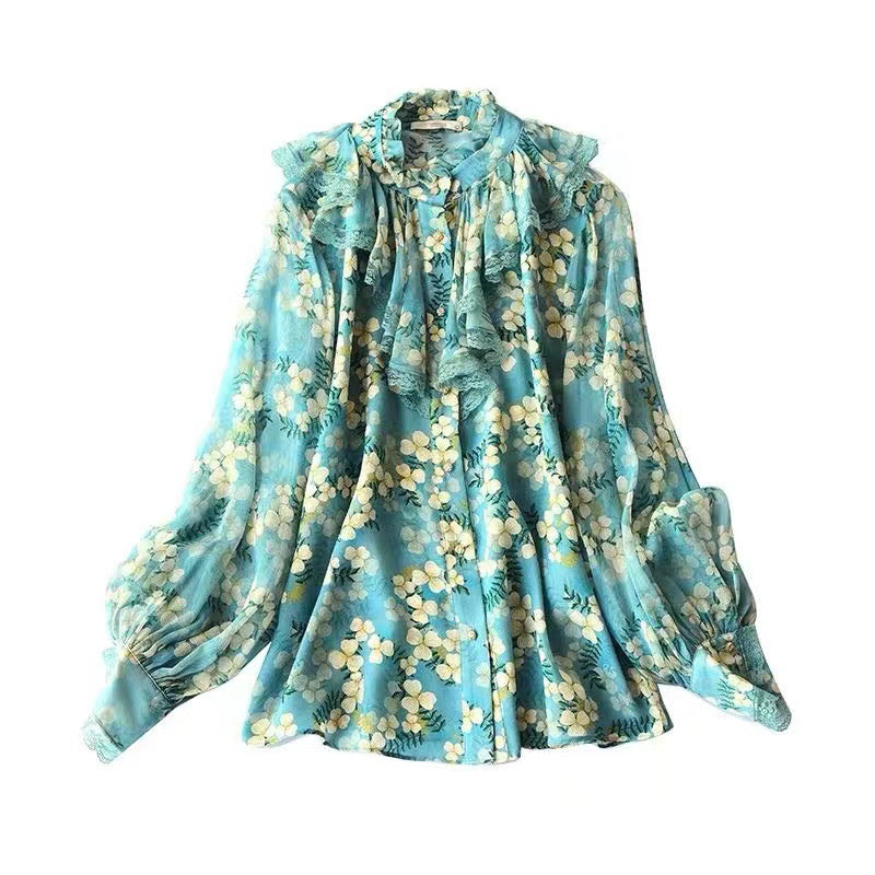 Designed Ruffled Women Blouses Shirts